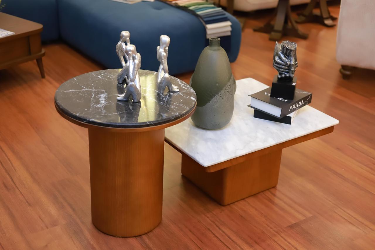 RECTANGLE & CIRCLE MARBL TABLE