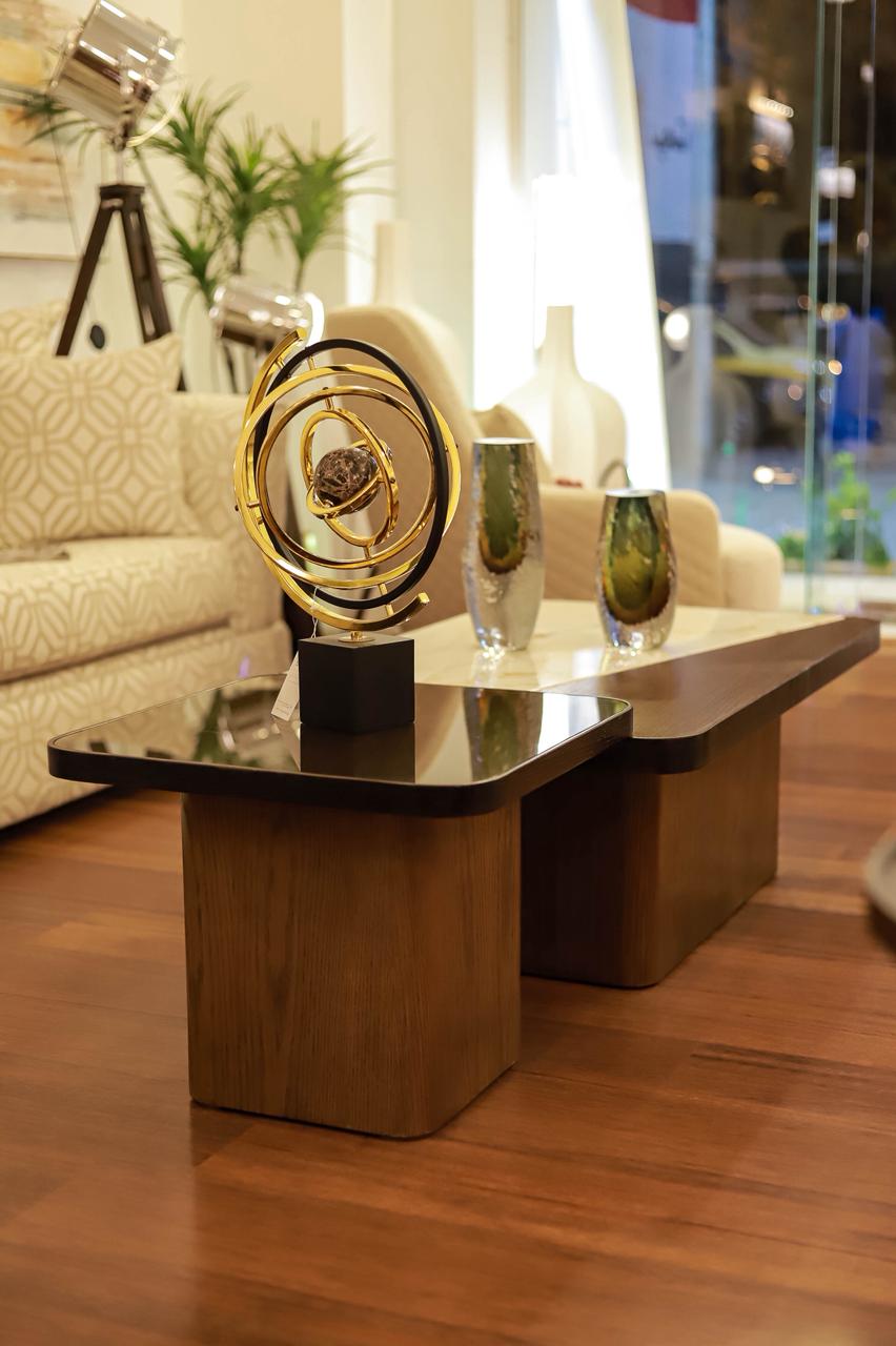 WOOD & MARBLE TABLE