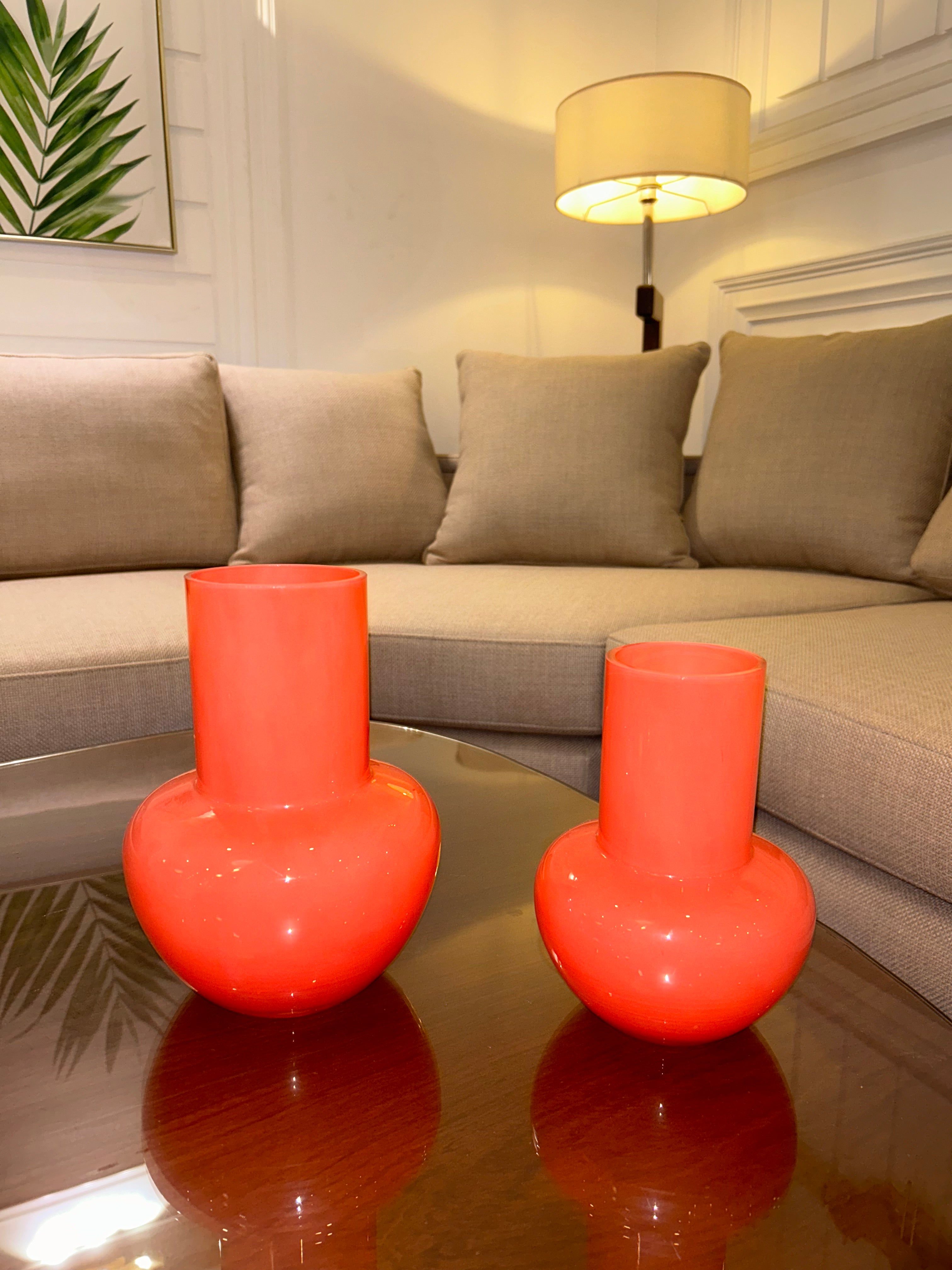 Red vases