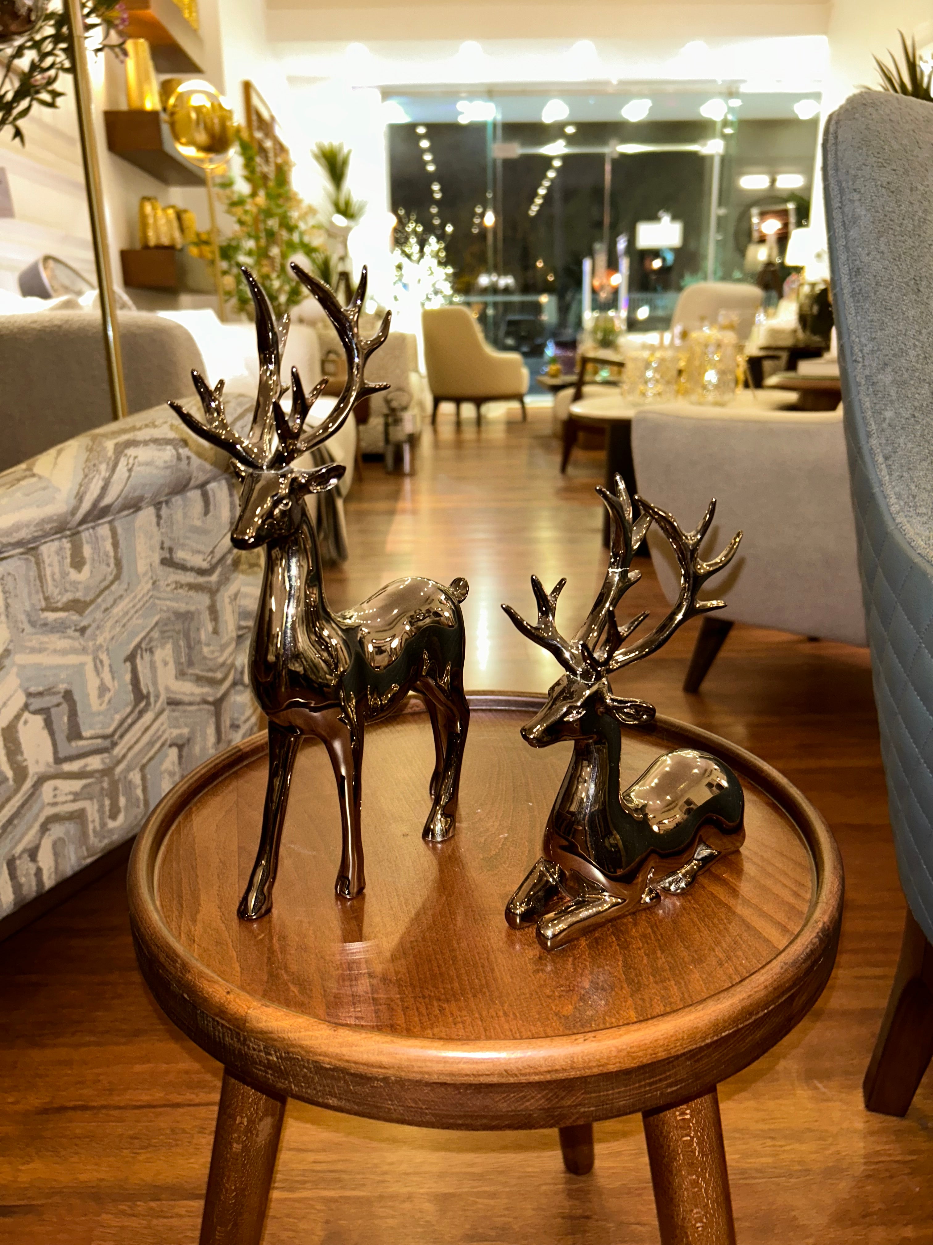 Silver deer duo
