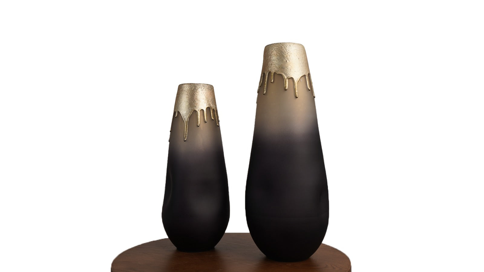 GOLD & BLACK VASES