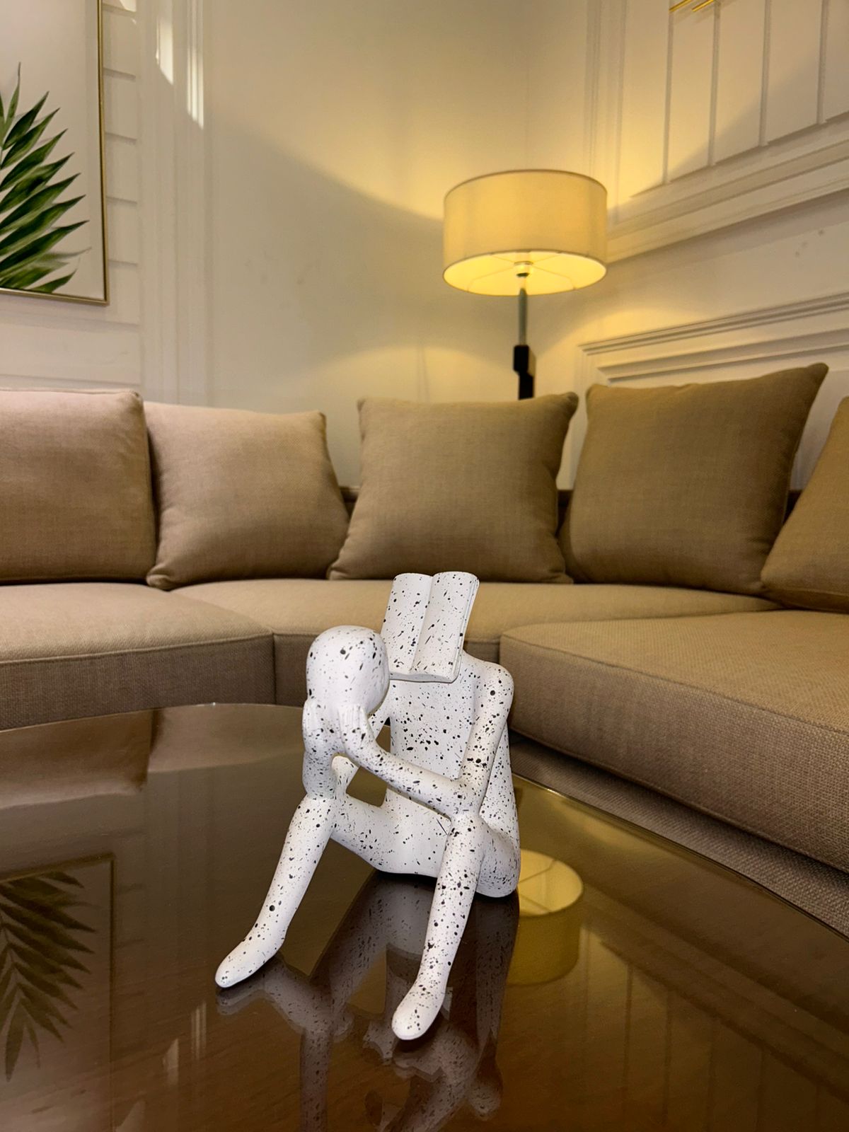 WHITE STATUE WITH IT'S HEAD