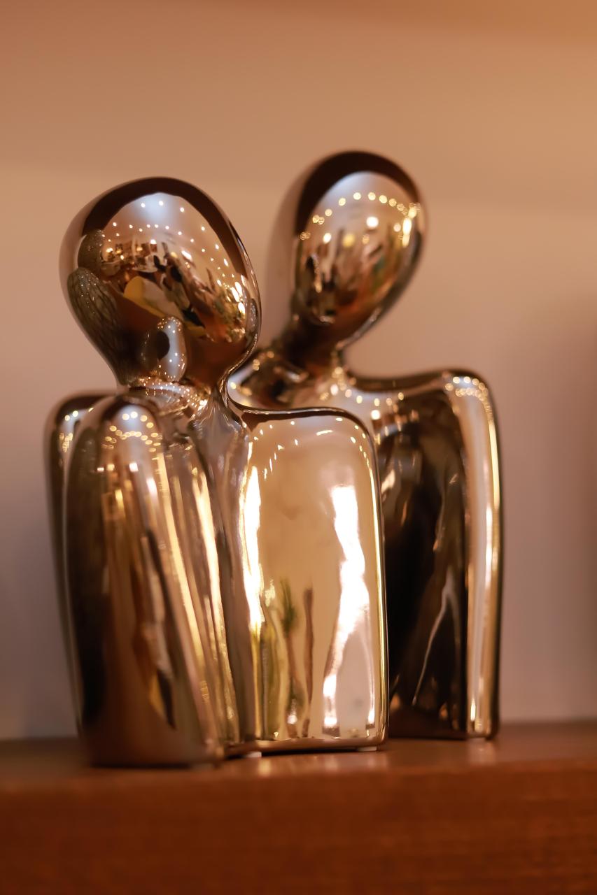 SET OF 2 SILVER FACES